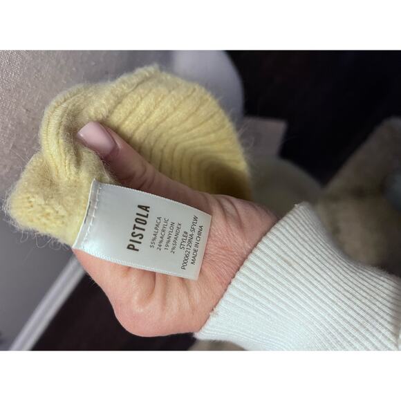 Pistola Alpaca Blend Crewneck Sweater Size L - Picture 2 of 5